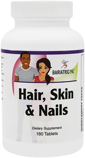 BariatricPal Hair Skin &amp Nails Formula Tablets (180ct Bottle)