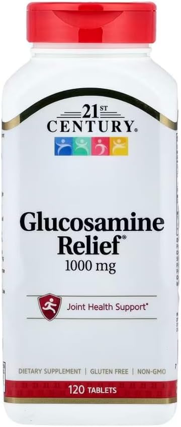 21st Century Glucosamine Relief 1000 mg - 120 Coated Tablets Pack of 6