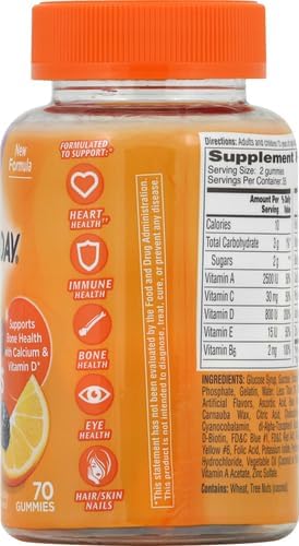 One A Day Women’s VitaCraves Multivitamin Gummies Supplement with Vitamin A Vitamin C Vitamin D Vitamin E and Zinc for Immune Health Support* Calcium &amp more 70 count
