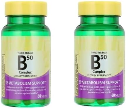 SEDLAV B-50 Complex Timed-Release Tablets 60 Count (Pack of 2) – Daily Health Support with B Vitamins for Energy