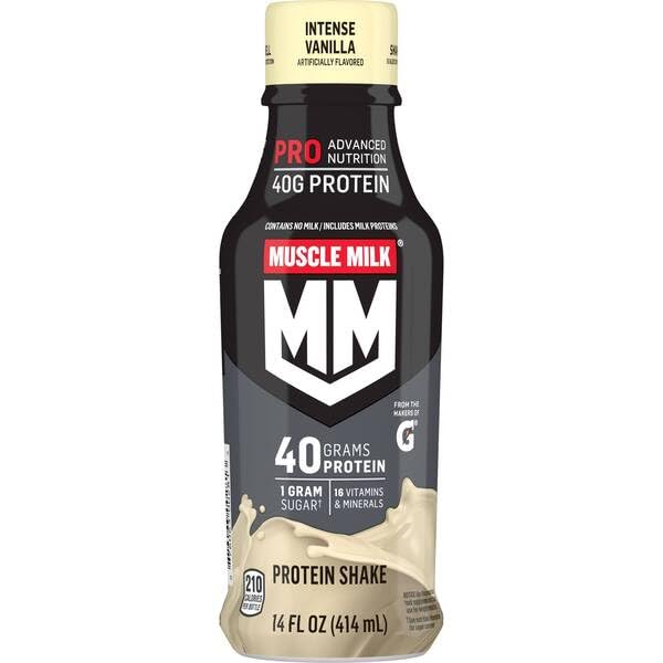 Muscle Milk Pro Advanced Nutrition Shake 14 Fl Oz 40 g Protein 8 Bottles (Variety Pack)