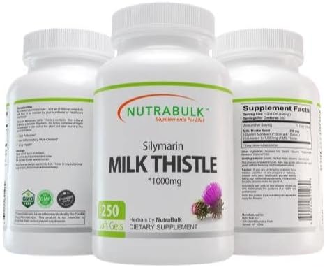 NutraBulk - Milk Thistle Softgels - Parent (250 Softgels (Pack of 1))