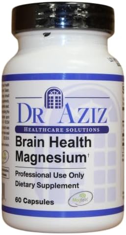 Brain Health Magnesium Supplement – Magnesium Support Supplement - Cognitive Support Memory &amp Focus - 60 Capsules