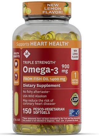 Generic Omega 3 - Triple Strength Fish Oil Softgels 150 ct.