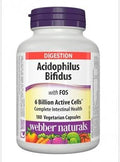 Webber Naturals Acidophilus with Bifidus &amp FOS 180 caps
