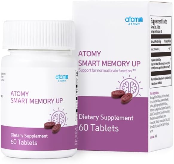 Atomy Smart Memory Up Grape Blueberry Plant Derived Supplement 60 Tabs