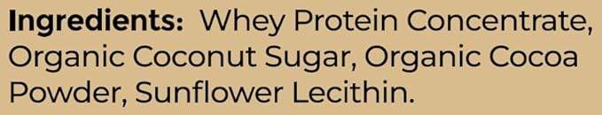 Premium Whey Protein Powder Sweetened with Coconut Sugar USA-Sourced No RBST/RBGH No Stevia or Sucralose Instantized Non-GMO Soy &amp Gluten Free (Chocolate 48 Oz)