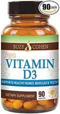 Script Essentials Vegan Vitamin D3 5000 IU for Healthy Muscle Function Bone Health and Immune Support - Non-GMO Gluten Free and Kosher Certified - 90 Servings