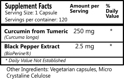 Daily Manufacturing Curcumin (Turmeric &amp Black Pepper Exract)