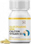 Glucosamine Tablets for Joint | with MSM Calcium &amp Vitamin D3 |Joint Health Supplement - 60 Tablets (Pack of 1 60)
