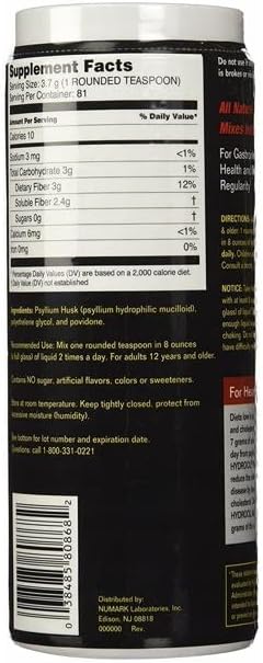 Hydrocil Instant Dietary Fiber Supplement 10.6 oz (Pack of 4)