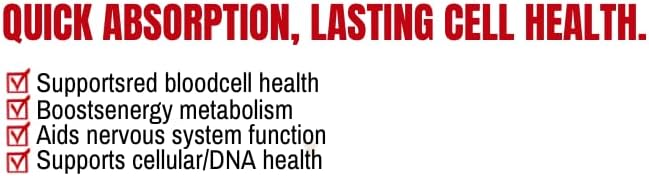 L-Methylfolate 5-MTHF with Methyl B-12 &ampB6 (As Pyridoxal 5'-Phosphate PLP or P5P) Bioactive B-Vitamin Complex Energy and Brain Support