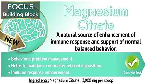 Magnesium Citrate-4.5 lb. - All Natural GMO Free