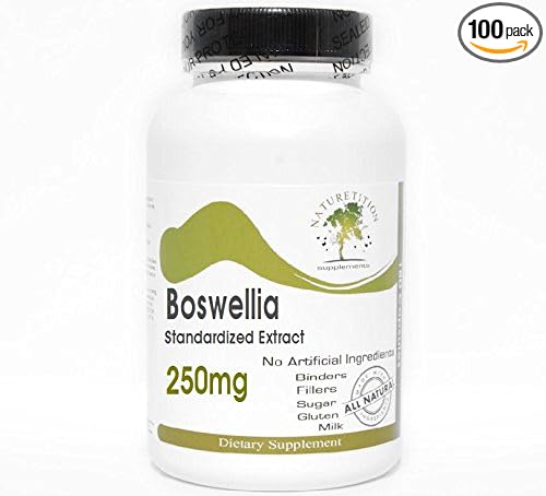 Boswellia Standardized Extract 250mg ~ 100 Capsules - No Additives ~ Naturetition Supplements