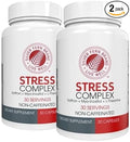 Silver Fern Stress Complex Supplement - Without Caffeine - Sleep Worry Mood &amp More - with Saffron Supplements L-Theanine Supplement &amp Myo-inositol - Natural Stress Relief Supplement (Pack