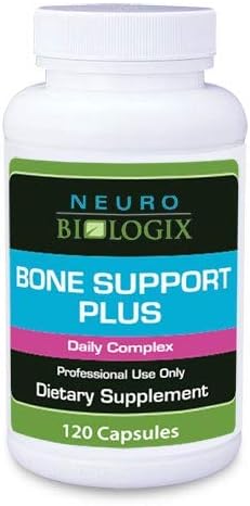 Neurobiologix Bone Support Plus Calcium Magnesium Vitamin D3 K2 and Boron Calcium Supplements for Women &amp Men Supports Bone Strength &amp Mineral Absorption Gluten Free 120 Vegetarian Caps