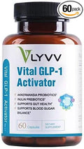 Vital GLP-1 activator Supplement | Probitoic and Prebiotic AkkAkkermansia White Mulberry Leaf Extract Green Tea Leaf Extract Natural Support for Digestive Health Gut Health Blood Sugar Balance