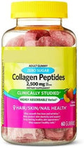 SEDLAV Zero Sugar Collagen Peptides 2500mg Gummy 60 Count Sticker