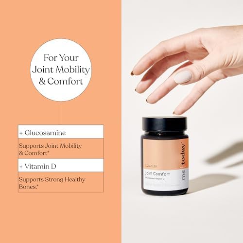 me today Joint Comfort Supplement – Glucosamine Chondroitin &amp Vitamin D for Joint Mobility &amp Bone Support – Clean Formula for Men &amp Women – 60 Vege Capsules