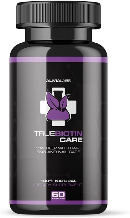 True Biotin Care - Supports Healthy Hair Skin and Nails 5000 mcg Rapid Release 60 Count