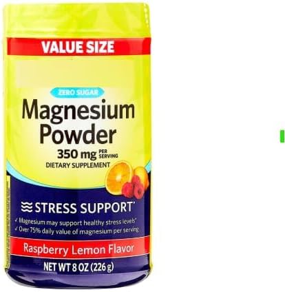 SEDLAV Magnesium Stress Support Dietary Supplement Powder Raspberry Lemon Flavor 350 mg 8 oz Sticker