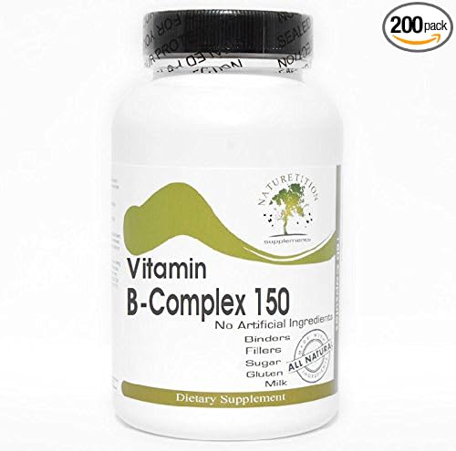 B - Complex 150 Vitamin ~ 200 Capsules - No Additives