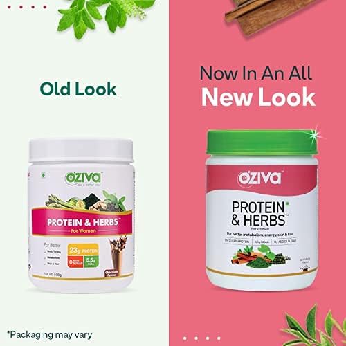 Seasol Protein &amp Herbs Women (Natural Protein Powder with Ayurvedic Herbs - Shatavari Giloy Curcumin &amp Multivitamins) for Better Metabolism Skin &amp Hair Certified Clean (Chocolate 50