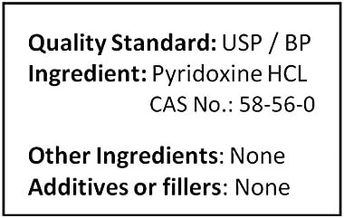 Pyridoxine HCl Vitamin B6 Pure Powder 1000g (1.0Kg 2.2 lb)