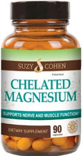 Chelated Magnesium Capsules - Supports Nerve and Muscle Function - 90 Capsules - by Suzy Cohen RPh