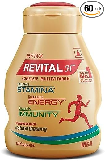 Generic ATS Revital H Men Multivitamin (60 Capsules) with Calcium Zinc &amp Ginseng