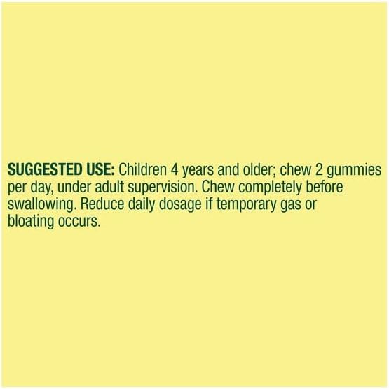 H4U Spring Valley Kids Supergreens with Prebiotic Fiber and Probiotic Vegetarian Gummies 60 Count