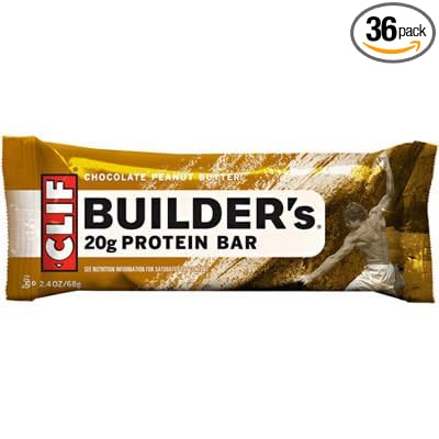 Clif Builder's Protein Bar Chocolate Peanut Butter (Pack of 36)