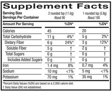 Equate Sugar-Free Psyllium Husk Fiber Powder 100% Natural Daily Fiber Supplement Orange Flavor 36.8 oz (180 Teaspoon Doses) Sticker