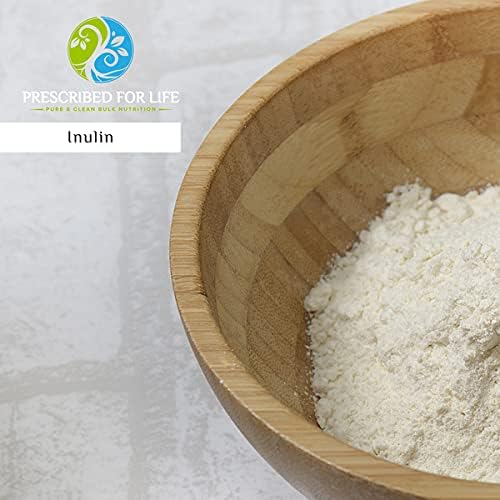 Prescribed For Life Inulin Powder | Prebiotics for Digestive Health | Gluten Free Vegan Non-GMO | Jerusalem Artichoke Supplement | Fructo Oligosaccharide FOS Powder (25 kg / 55 lb)