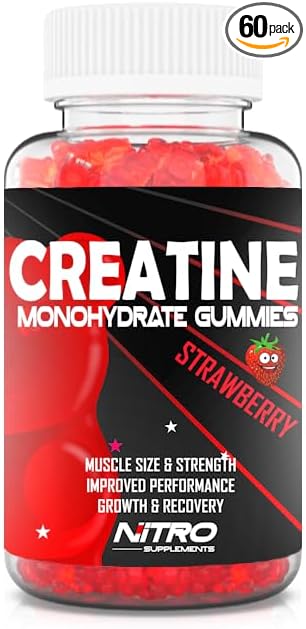 Nitro Supplements - Creatine Monohydrate Gummies (60ct) 30 Servings