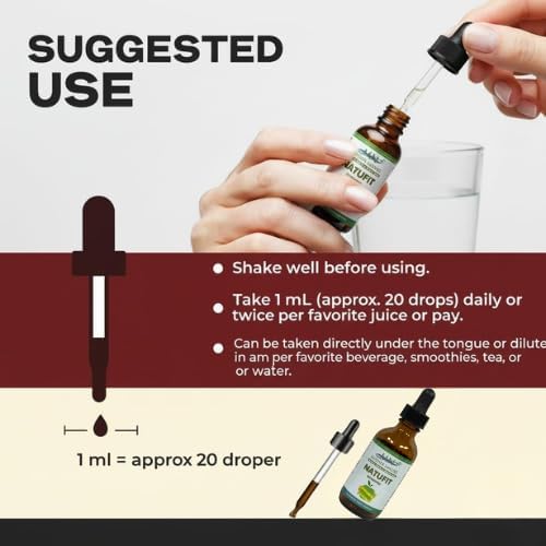 Mother Nature Natufit Detoxifies (Commiphora wightii) Mushrooms &amp Herbs Liquid Extract - 1000mg - 2 oz - Made in USA