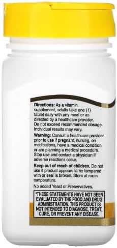 21st Century Vitamin B-Complex with Zinc Tablets 66 Count (6 Pack)