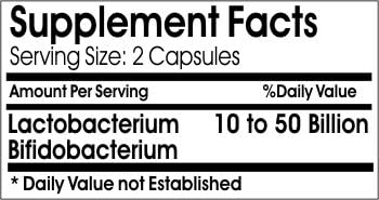 All Natural Probiotic // 100 Capsules // Pure // by PureControl Supplements