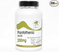 Pantothenic Acid 250mg ~ 200 Capsules - No Additives ~ Naturetition Supplements