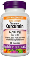 Webber Naturals Turmeric Curcumin 12500 mg · Extra Strength 60 Capsules