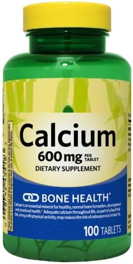SEDLAV Calcium Tablets for Bone Health 600 mg 100 Count – Daily Health Support for Bone Strength Mineral Intake