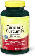 SEDLAV Turmeric Curcumin with Ginger Powder Dietary Supplement 500 mg 180 Count Sticker