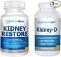 Kidney Restore Kidney Cleanse and Kidney Health Supplement + Kidney-D Supplement
