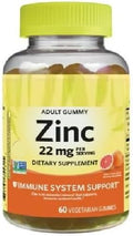 SEDLAV Zinc Gummies 22 mg 60 Count – Grapefruit Flavor Daily Health Support for Immune Function
