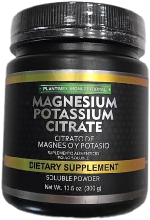 Magnesium Potassium Citrate Powder 10.5 oz (300 g) CITRATO DE MAGNESIO Y POTASIO Dietary Supplement
