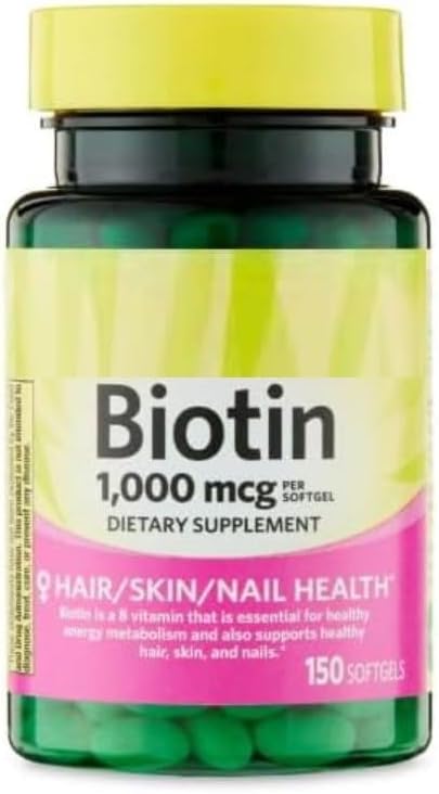 SEDLAV Biotin 1000 mcg Softgels – Hair Skin &amp Nails Support – 150 Count