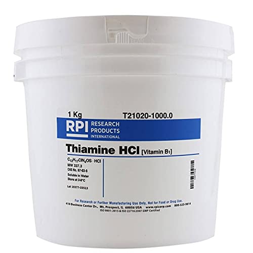 Research Products International Thiamine Hydrochloride [Vitamin B1] 1 Kilogram - RPI