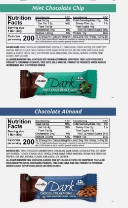 Variety Pack Protein Dark Bars Made for Nugo Nutrition  12 Count – Flavors: Chocolate Chip Pretzel Mint  Mocha Peanut Butter Coconut or Almond – Kosher Pareve Dairy-Free Vegan Gluten-Free