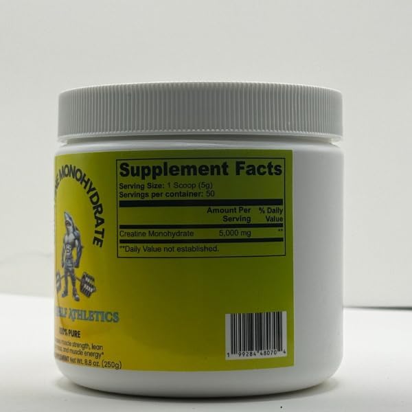 Creatine Monohydrate Unflavored 50 Servings