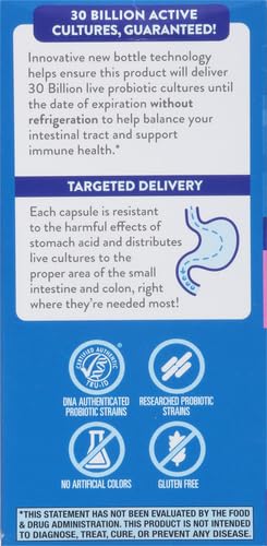 Nature's Way Fortify Daily Probiotic for Women 30 Billion Live Cultures 10 Strains Prebiotics Supports Digestive &amp Immune Health* No Refrigeration Required 30 Capsules (Packaging May Vary)